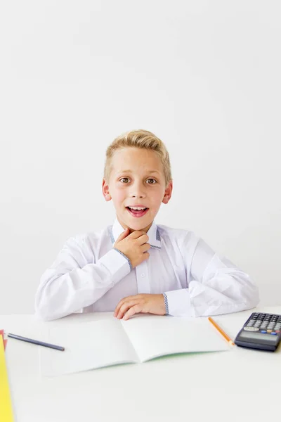 Boy está estudiando — Foto de Stock