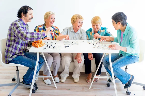 Seniors playing bingo