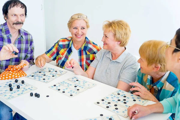Idősek bingo játék — Stock Fotó
