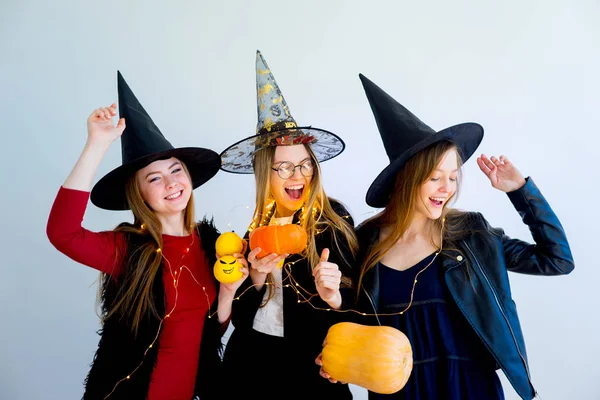 Halloweenfest hemma — Stockfoto