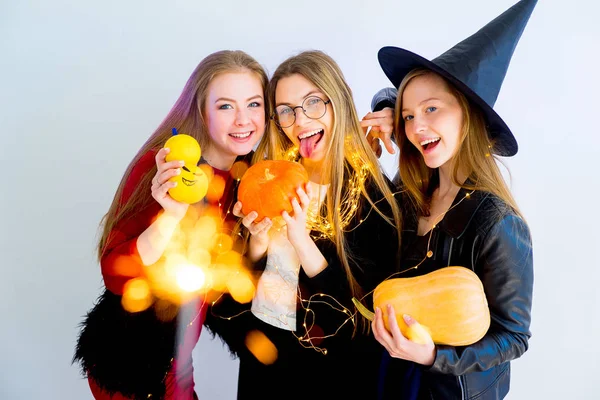 Halloweenfest hemma — Stockfoto