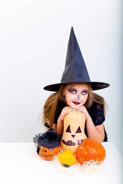 Kız cadı kostüm — Stok fotoğraf