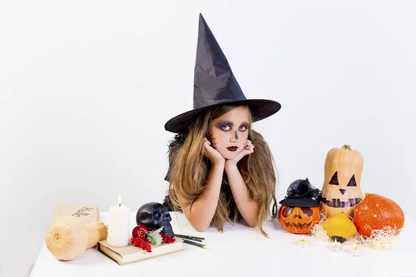 Kız cadı kostüm — Stok fotoğraf