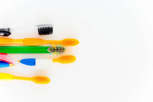 Toothbrushes on a white background — Stock Photo, Image