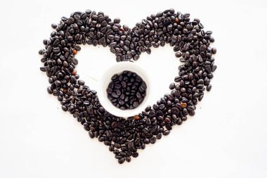 Kahve çekirdekleri kompozisyon