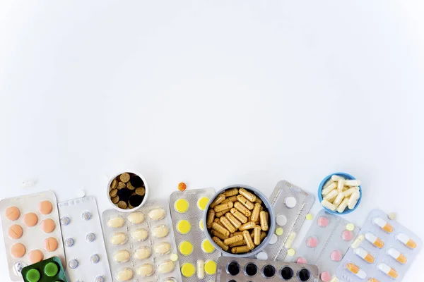 A lot of colorful pills — Stock Photo, Image