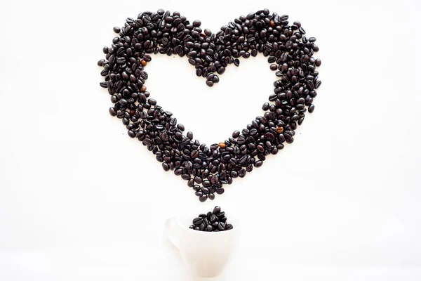 Cofee 콩 구성 — 스톡 사진