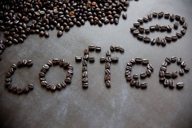 Kahve çekirdekleri kompozisyon