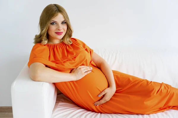 Μια έγκυος γυναίκα — Φωτογραφία Αρχείου