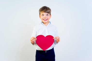 Sevgililer kartpostal çocukla