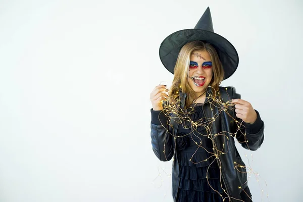 Personas en disfraces de Halloween — Foto de Stock