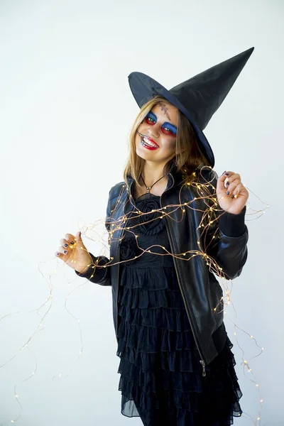 Personas en disfraces de Halloween — Foto de Stock