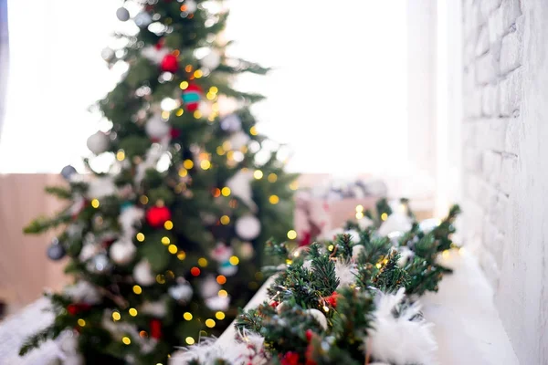 Prachtige Kerstmis interieur — Stockfoto