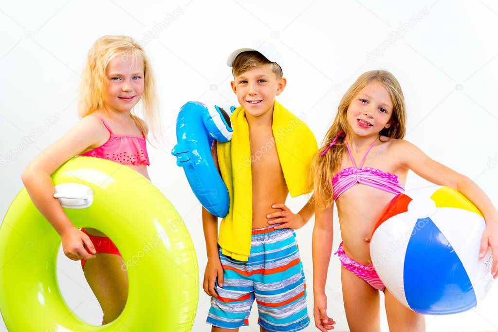 Kids on a beach