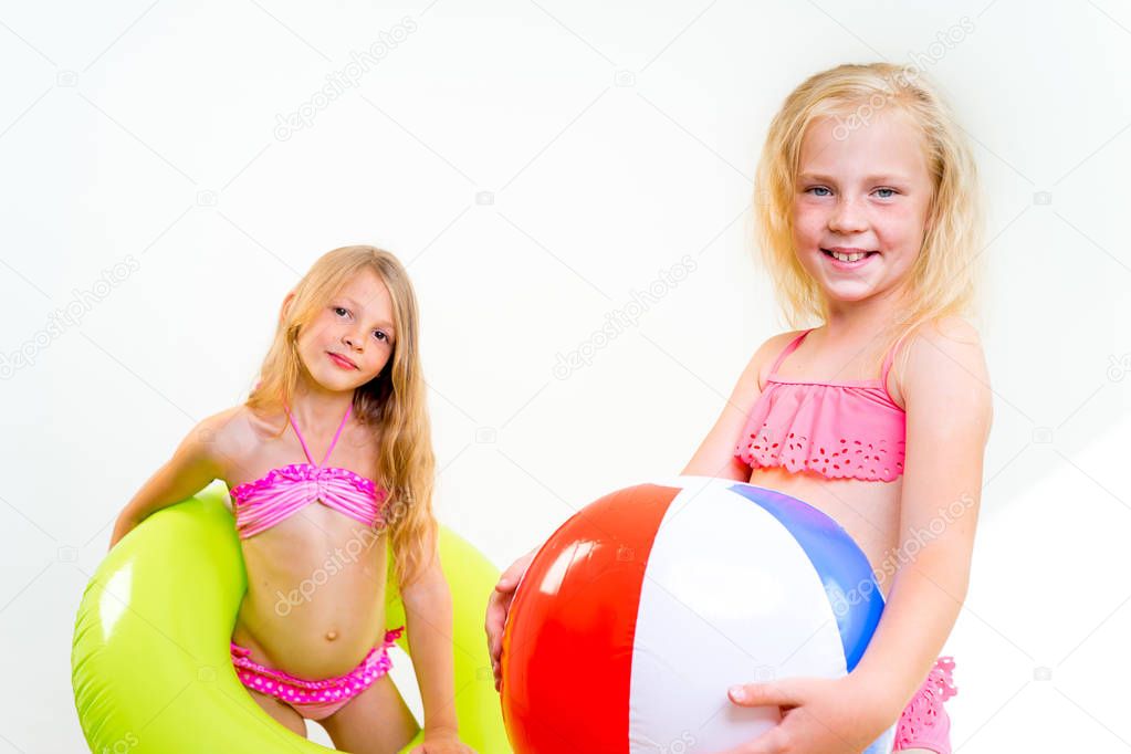 Kids on a beach