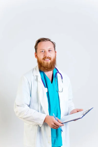 Male doctor at his office — Stock Photo, Image