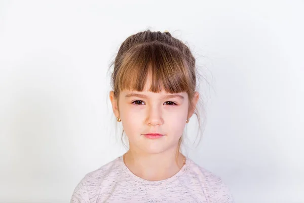 Barn känslomässiga porträtt — Stockfoto