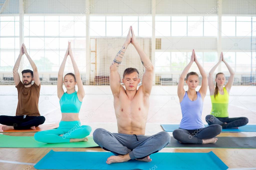 Group of people in a gym