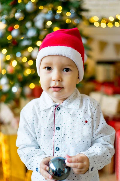 Bebês comemorando o Natal — Fotografia de Stock