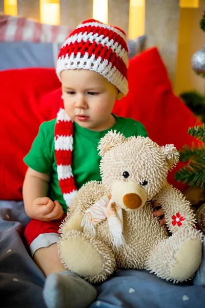Babies celebrating christmas — Stock Photo, Image