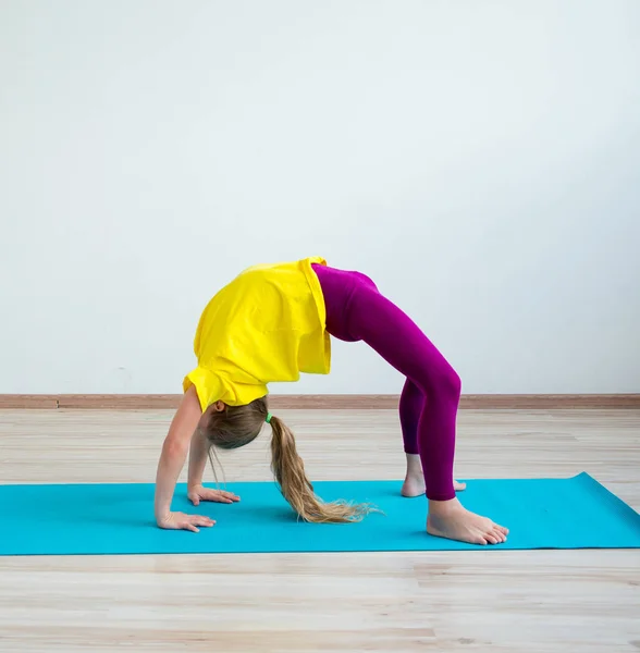 Menina fazendo exercícios — Fotografia de Stock