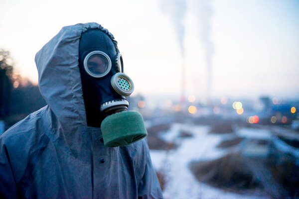 People in gas masks