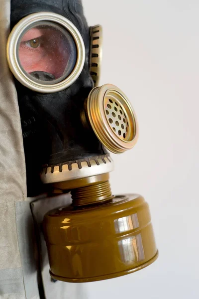 People in gas masks — Stock Photo, Image