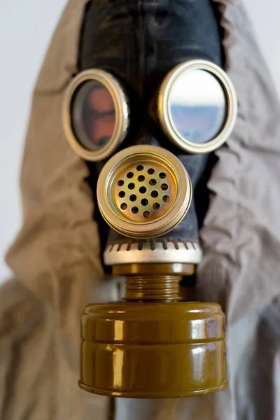 People in gas masks — Stock Photo, Image