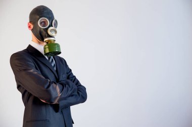 Gaz Maskeli işadamı