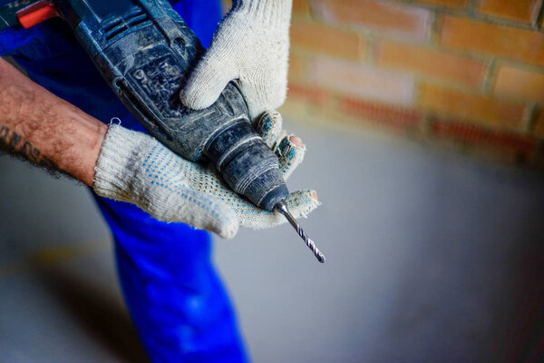 Worker on a consruction site