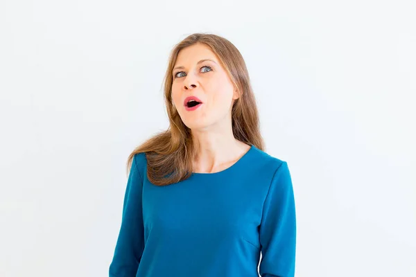 Mujer mostrando emociones — Foto de Stock