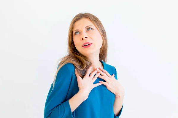 Mujer mostrando emociones — Foto de Stock