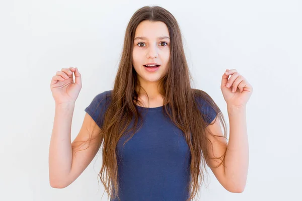 Mädchen zeigt Emotionen — Stockfoto