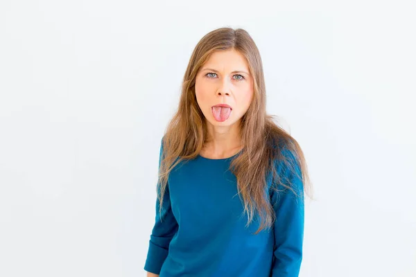 Mujer mostrando emociones — Foto de Stock