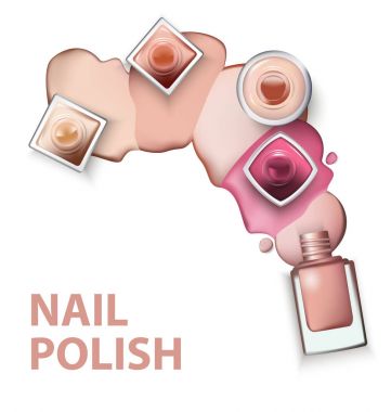 Oje oje hafif pastel tonları beyaz zemin üzerine damla ile yakın çekim. Reklam afiş, broşür, dergiler için mükemmel. Vektör