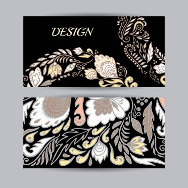 Hisse senedi vektör set çizgi film el çizmek kurumsal kimlik vertica