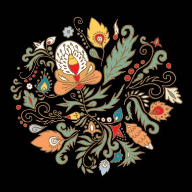 Hisse senedi vektör yaprak ve çiçek ile çizgi film el çizmek kurumsal kimlik dikey başlık kümesi. arka plan. kart için şablon