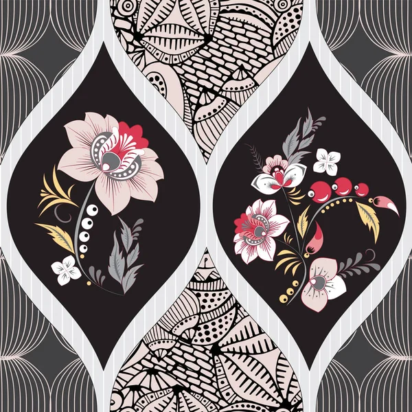 çiçek ornament.arabic taşıyla soyut sorunsuz patchwork veya 