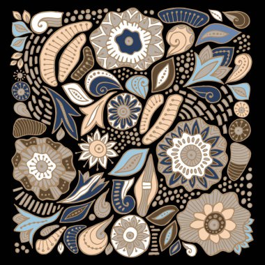 hisse senedi vektör. Çiçek deseni. sorunsuz botanik doku