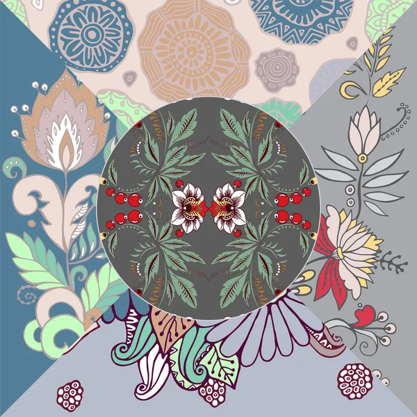 çiçek ornament.arabic taşıyla soyut sorunsuz patchwork veya 