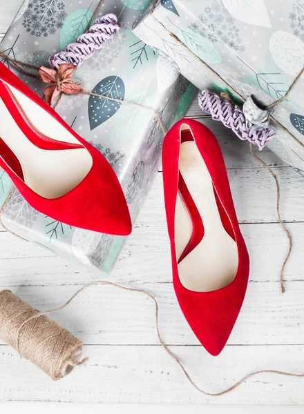 赤ファッション靴 — ストック写真