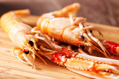 Bir tabloda scampi