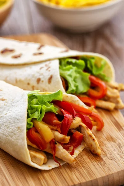 Fresh Mexican fajitas — Zdjęcie stockowe