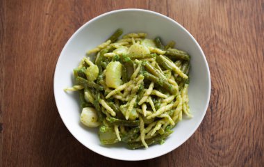 pesto soslu makarna