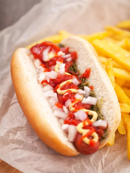 Un hot-dog — Photo