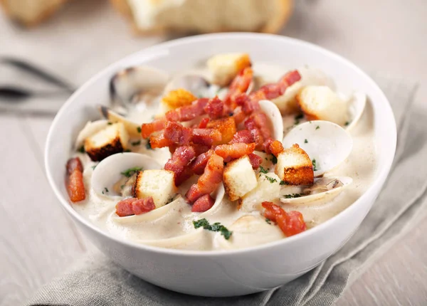 Chowder de almeja — Foto de Stock