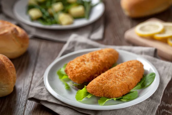 Breaded Fish Fillet — Stock Photo, Image