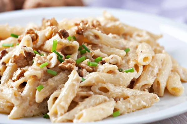 Pasta Con Salsa Noci — Foto Stock