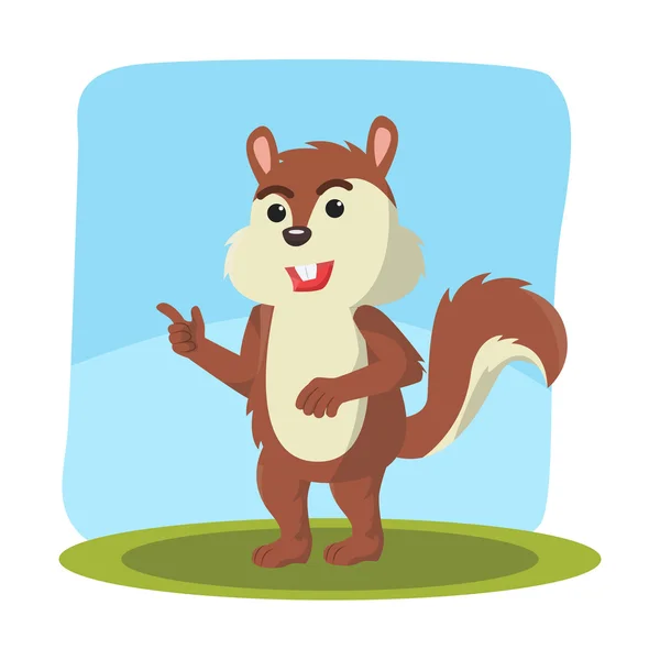 Squirrel character vector illustration design — Stock Vector