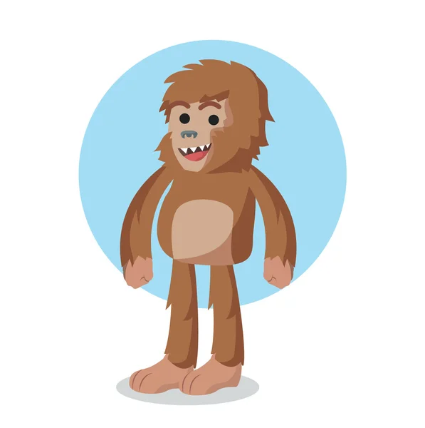 Bigfoot carácter vector ilustración diseño — Archivo Imágenes Vectoriales